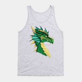 Green Dragon Portrait Tank Top